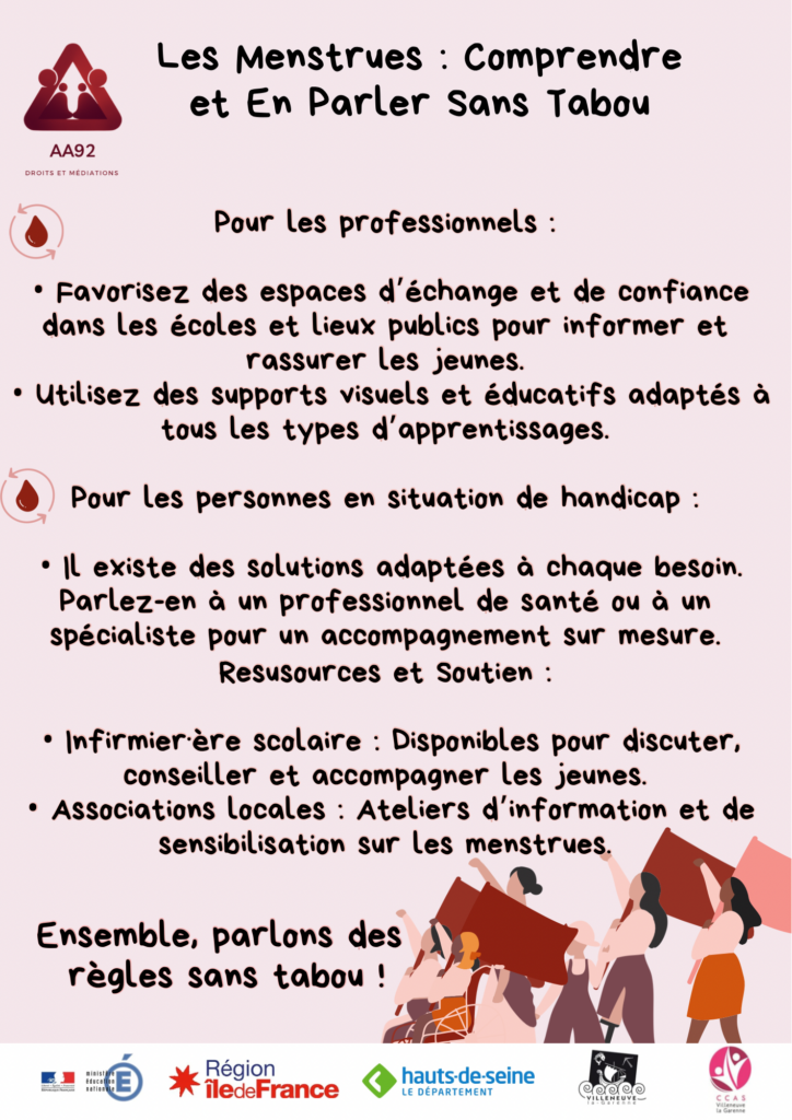 Period Education Poster in Red Pink Cute Illustrative Style - 6